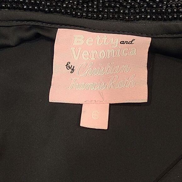 Betty and Veronica x Christian Francis Roth, Black Beaded Collar Dress | 6 - Picture 10 of 11